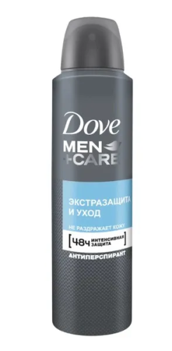 DOVE MEN антиперспирант экстразащита и уход 150мл спрей